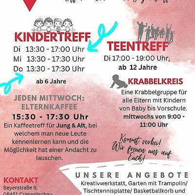 Neue Öffnungszeiten im Kindertreff: